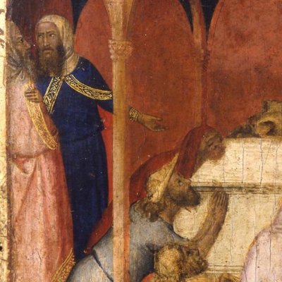 Prière des pauvres sur la tombe de saint Laurent et saint Étienne