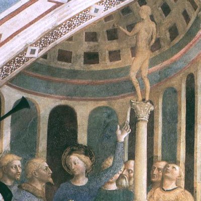 Sainte Catherine refuse d'adorer les idoles - Masolino da Panicale
