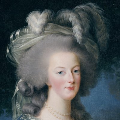 Marie-Antoinette en robe de soie bleu-gris - Élisabeth Vigée-Lebrun