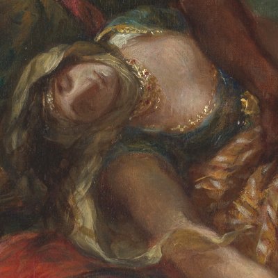 L'enlèvement de Rebecca (version de New York) - Delacroix