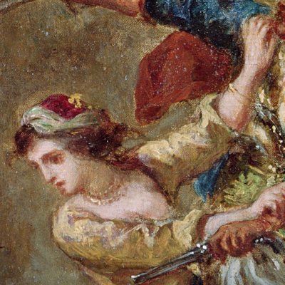 La fiancée d'Abydos (version du Louvre) - Eugène Delacroix