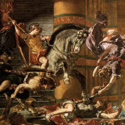 Héliodore chassé du Temple - Delacroix