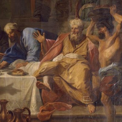 Le repas chez Simon (détail) - Jouvenet