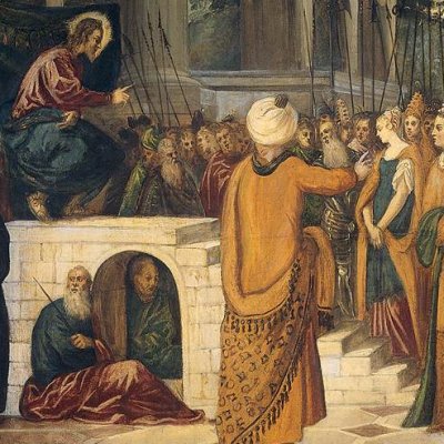 Le Christ et la femme adultère (version d'Amsterdam) - atelier du Tintoret