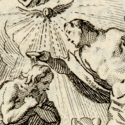 Baptême du Christ (Christiade, vignette ch.1) - Eisen