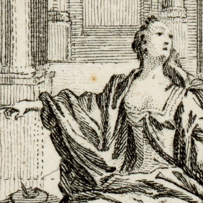 Le temple de la Sibylle (Christiade, planche ch. 9) - Eisen