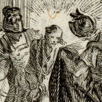 Le Christ revêtu de la robe blanche (Christiade, vignette ch. 9) - Eisen
