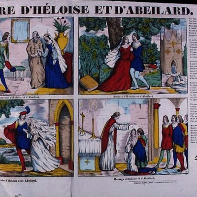Mariage d’Héloïse et d’Abeilard (Histoire d'Héloïse et d'Abeilard, Pellerin, 1842, exemplaire du Mucem)