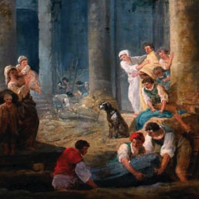 Démolition de l'église des Saints-Innocents à Paris - Hubert Robert