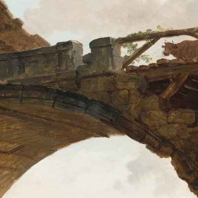 Le vieux pont (le Pont Salario) - Hubert Robert