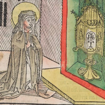 Sainte Claire (Légende dorée, éd. Anton Koberger)