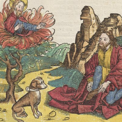 Le buisson ardent (Chron. Nuremberg) - Wohlgemut/Pleydenwurff