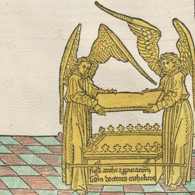 L'arche d'alliance et son propitiatoire d'or (Chron. Nuremberg) - Wohlgemut/Pleydenwurff