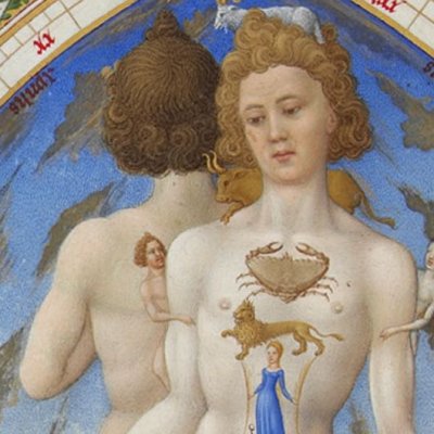 Homme anatomique (Très riches Heures du duc de Berry) - Limbourg