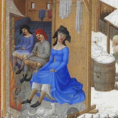 Février (Très riches Heures du duc de Berry) - Limbourg 