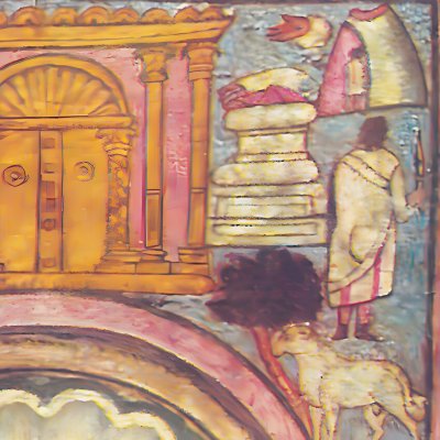 Niche de l'arche sainte et Sacrifice d'Isaac (Synagogue de Doura Europos)