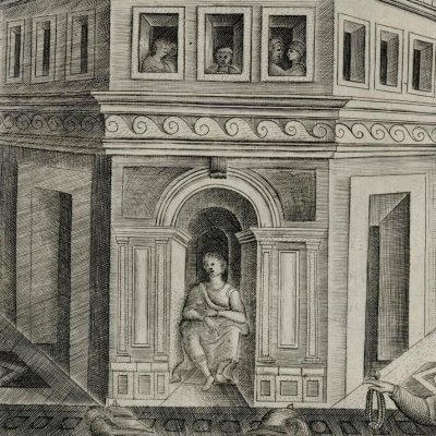 Véritable description de l'ancien Capitole (Speculum Romanae Magnificentiae, pl.2) - Antonio Salamanca