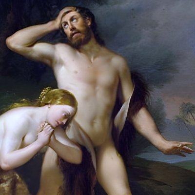 La découverte du meurtre d'Abel - Clemente Alberi