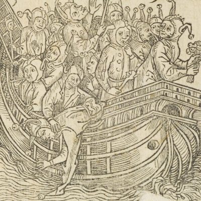 Le vaisseau de Narragonia (Brant, Das Narrenschiff, Bâle, 1494)