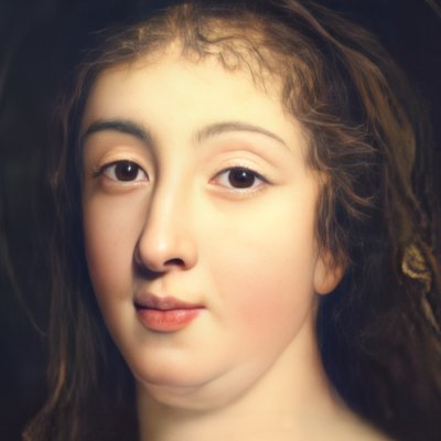 Vierge sous les traits présumé de la Marquise de Ganges - Mignard ?