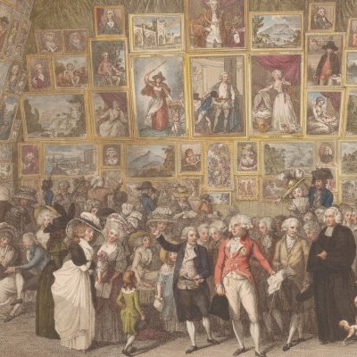 Exposition à la Royal Academy en 1787 - Martini d'après Ramberg