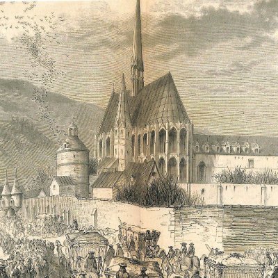 L'abbaye de Longchamp sous Louis XV (L'Illustration, Journal universel, 30 avril 1859)