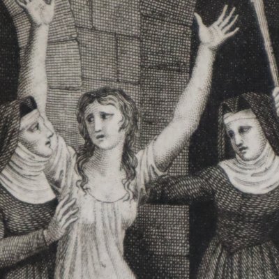 Suzanne jetée au cachot (Diderot, La Religieuse t.1, Paris, Bertin, 1797) - Chaillou