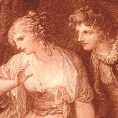 Abélard proposant le mariage à Héloïse / Abelard offering Hymen to Eloisa - Ogborne d'après Kauffmann