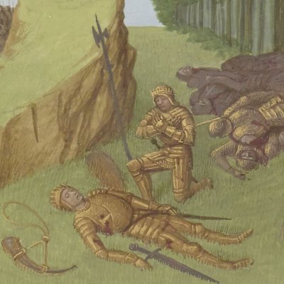 La mort de Roland (Chroniques de Saint Denis) - Jean Fouquet