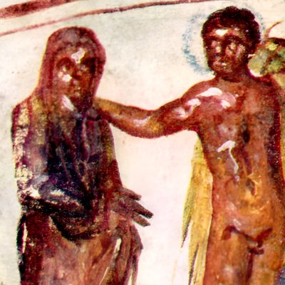 Hercule conduit Alceste à Admète (Hypogée de la via Latina) 