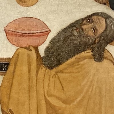 Abraham et les trois anges - Maître des Couronnements de la Vierge