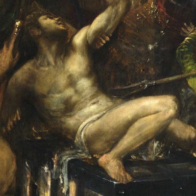 The Martyrdom of Saint Lawrence (Escorial version) - Titian