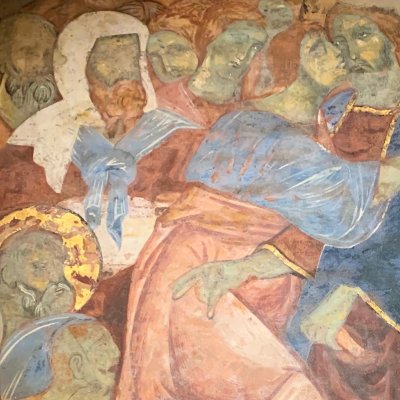 Le baiser de Judas (Crypte de la cathédrale de Sienne)