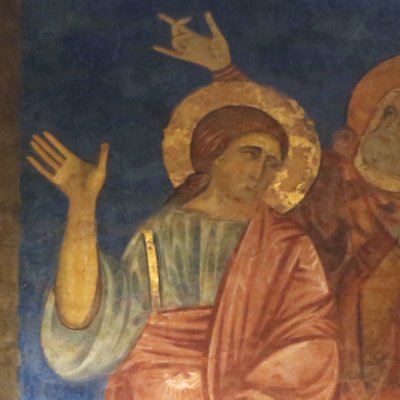 La crucifixion (Crypte de la cathédrale de Sienne)
