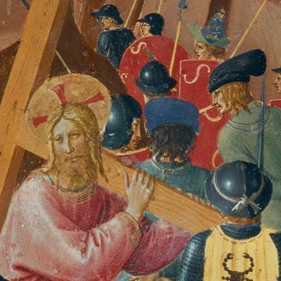La montée au Calvaire (Armadio degli Argenti) - Fra Angelico