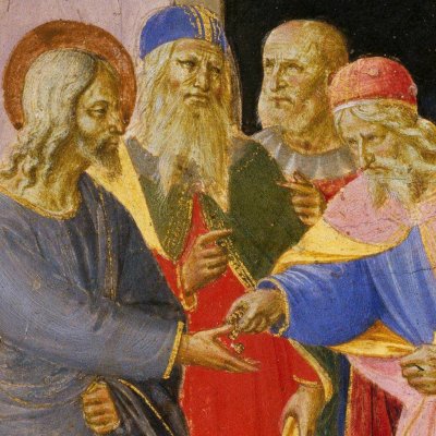 Judas reçoit les trente deniers (Armadio degli Argenti) - Fra Angelico