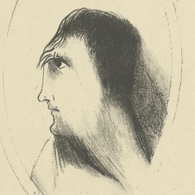 La largeur et l'aplatissement de l'os frontal (La Maison hantée) - Odilon Redon