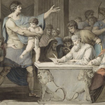Premier acte civil de la République d'Athènes - Alix d'après Potain