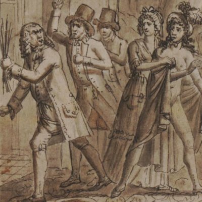 Le peintre chassé d'auprès de son modèle - Desrais