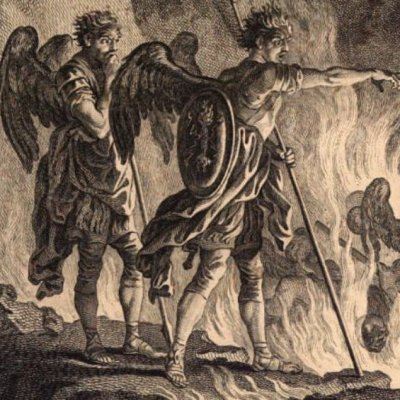 Satan and his angels in the midst of Hell (Milton, Paradise Lost, Book I) - Hayman