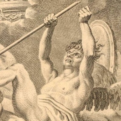 La chute des anges rebelles (Milton, Paradis perdu, livre VI) - Hayman