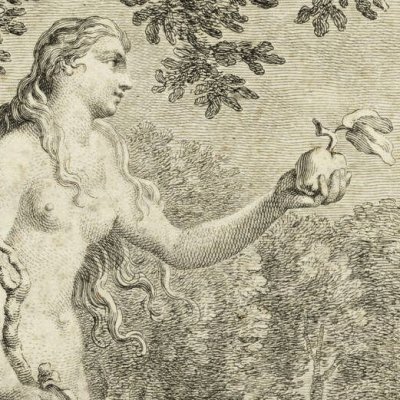 Eve offre à Adam le fruit défendu (Milton, Paradis perdu, livre IX) - Hayman