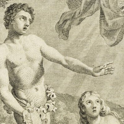 Dieu signifie à Adam sa punition (Milton, Paradis perdu, livre X) - Hayman