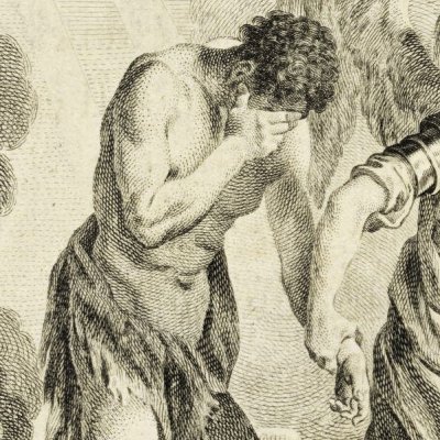 Adam and Eve cast out of Paradise (Milton, Paradise Lost, book XII) - Hayman