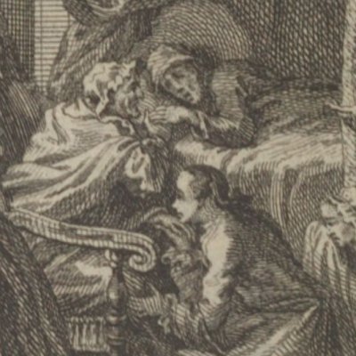 La mort de Dursan (Vie de Marianne, Néaulme 1736-42 fig10) - S. Fokke