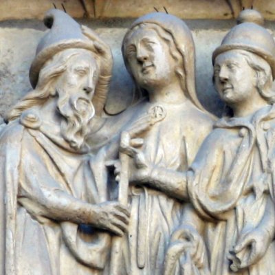 L'élection de Joseph (Notre-Dame de Paris, Tympan Sainte-Anne)
