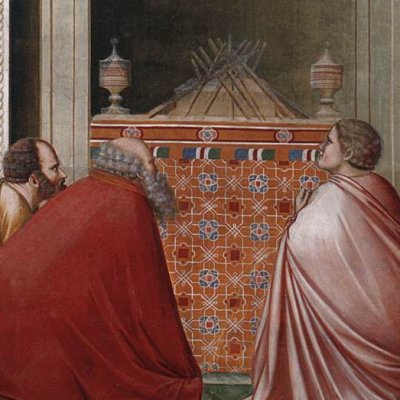 La prière devant les baguettes (chapelle Scrovegni) - Giotto 