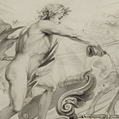 Apollon versant du nectar sur la tombe de Leucothoé - Godfried Maes