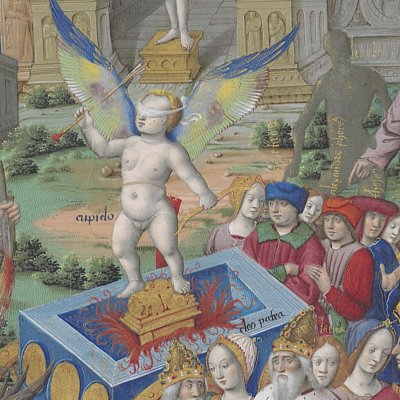 Triomphe de l'Amour (Triomphes de Pétrarque, Bnf FR594, 1503)