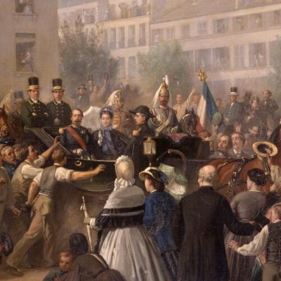 Départ de Napoléon III pour la campagne d'Italie - Massé
